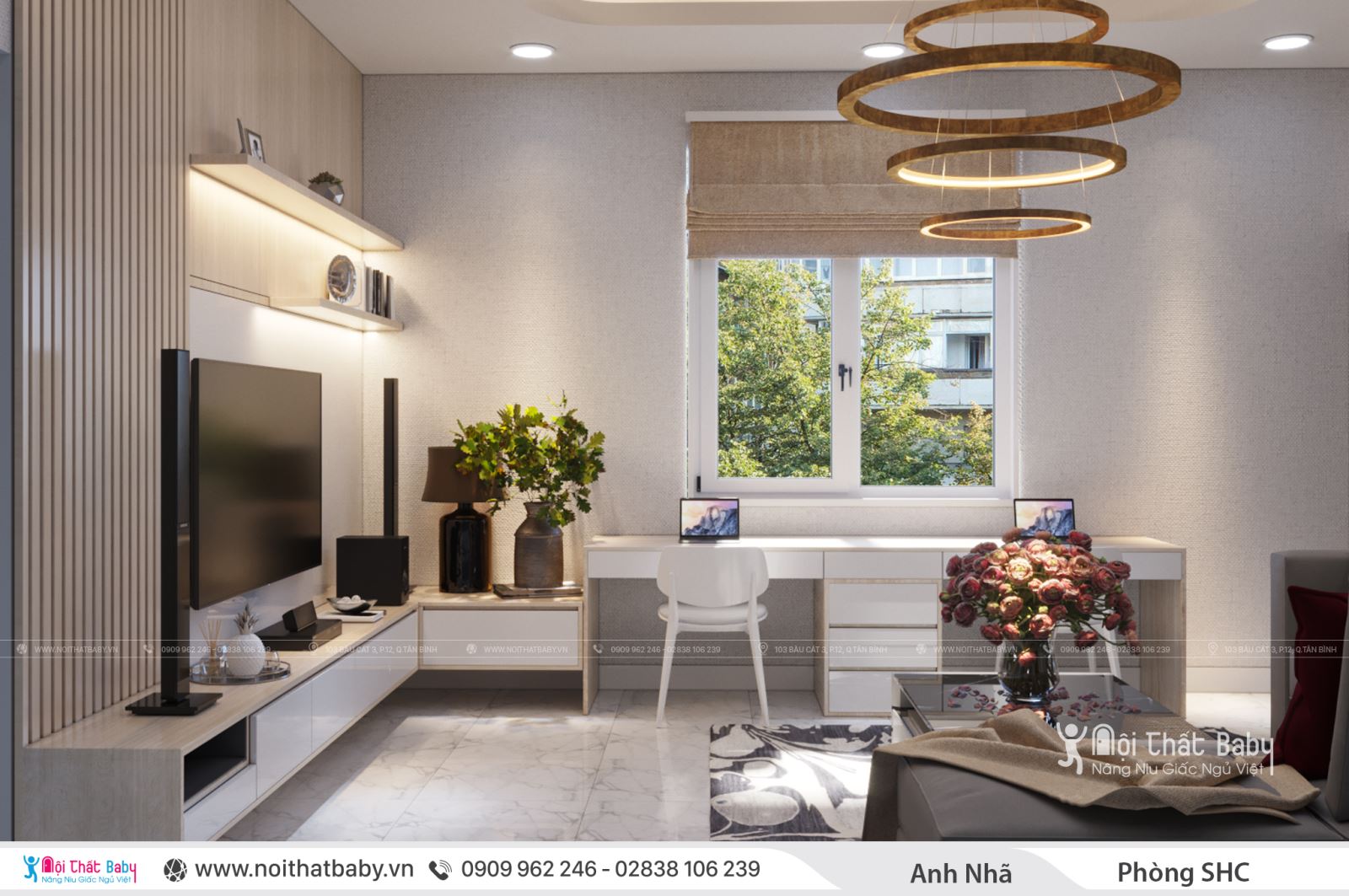 Thiết kế nội thất trọn gói nhà nguyên căn hiện đại