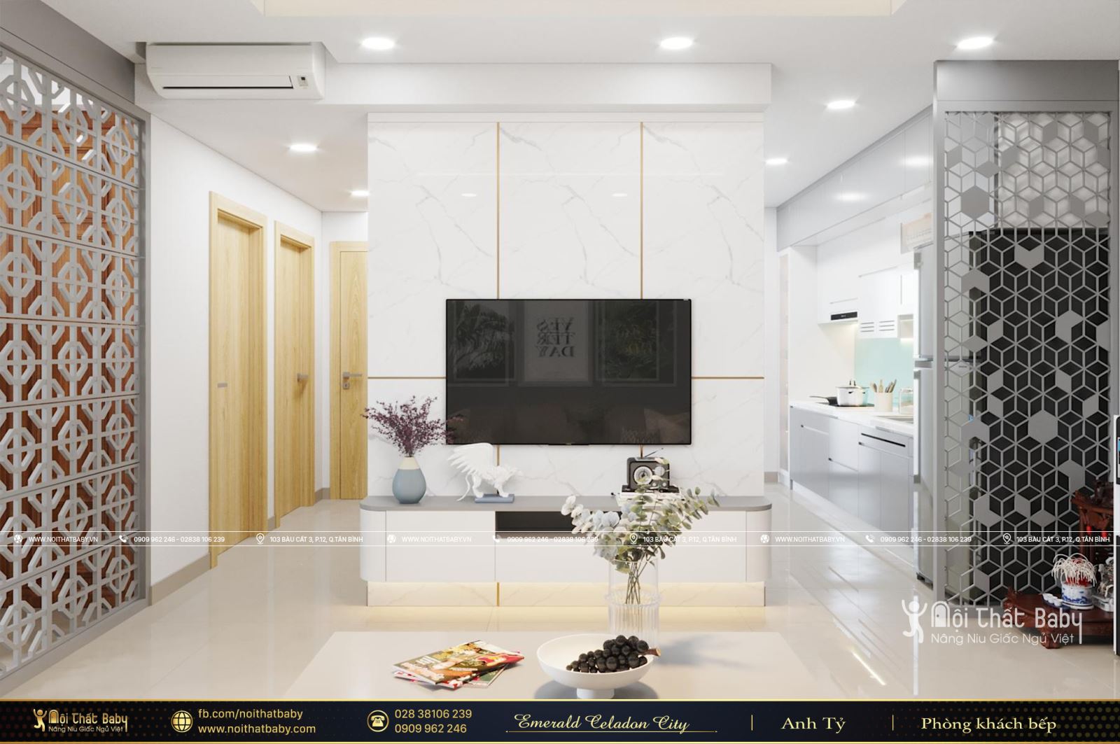Tổng hợp các mẫu thiết kế nội thất Chung cư Emerald Celadon City