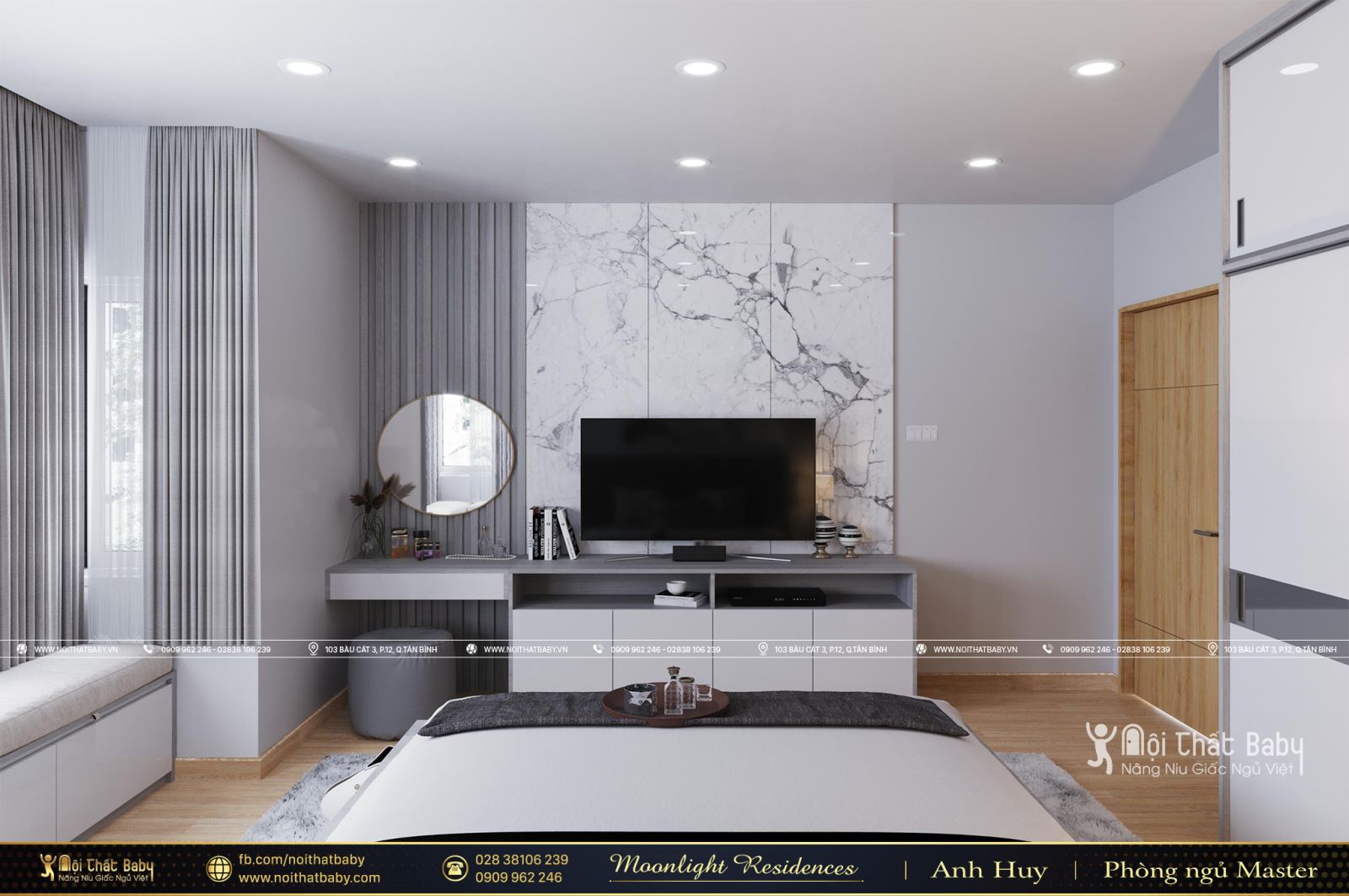 Tổng hợp các mẫu thiết kế nội thất chung cư Moonlight Residences