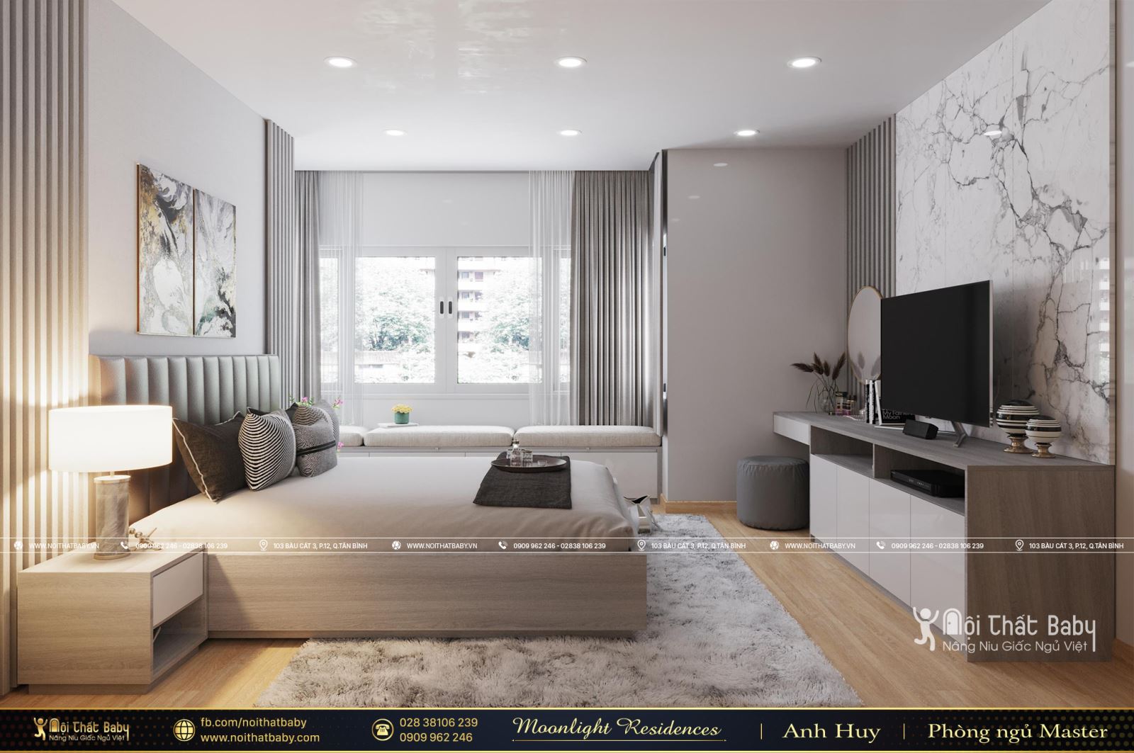 Tổng hợp các mẫu thiết kế nội thất chung cư Moonlight Residences