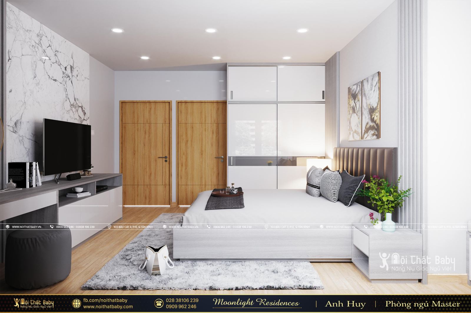 Tổng hợp các mẫu thiết kế nội thất chung cư Moonlight Residences