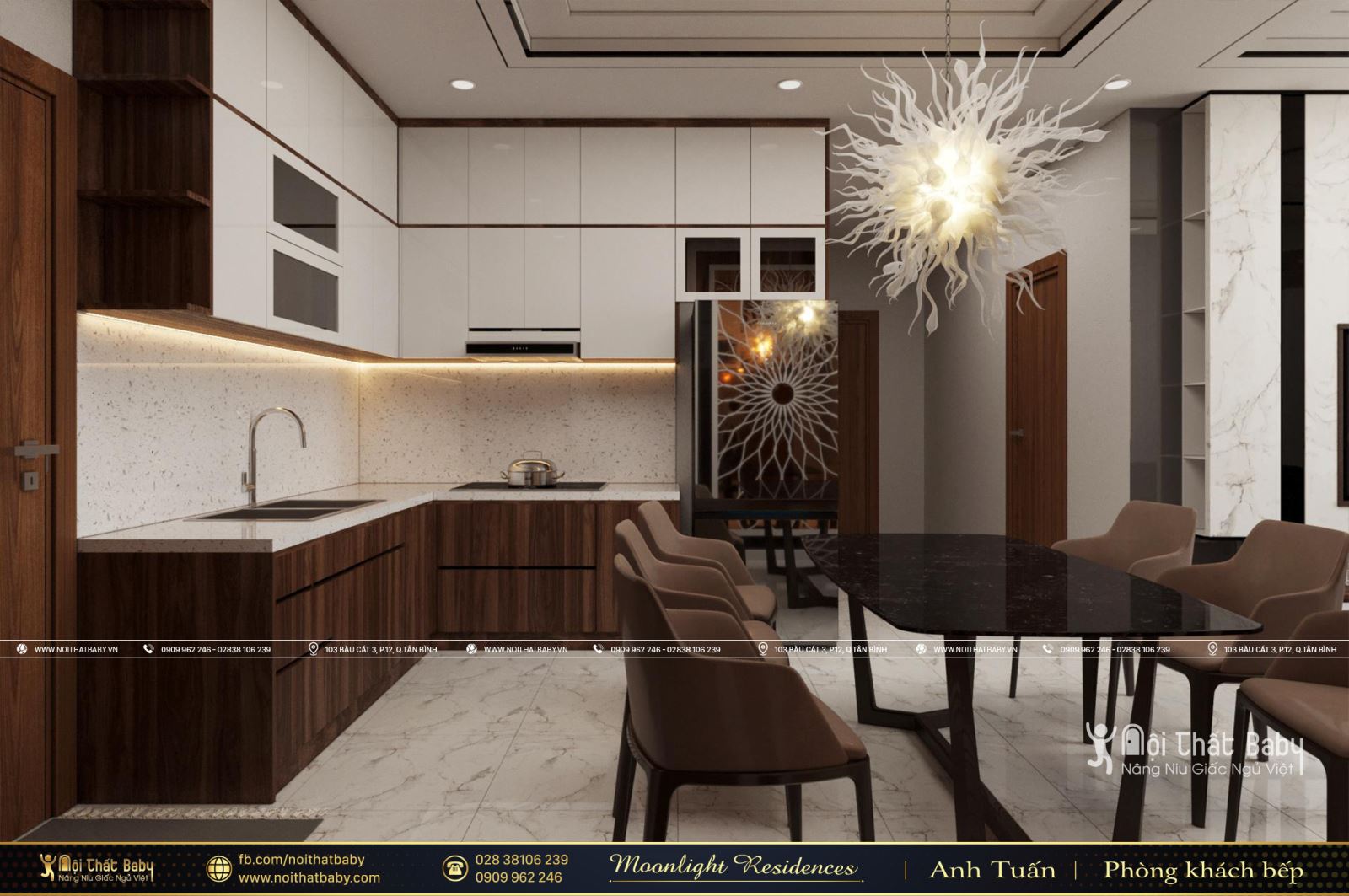 Tổng hợp các mẫu thiết kế nội thất chung cư Moonlight Residences