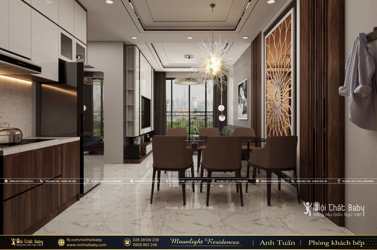 Tổng hợp các mẫu thiết kế nội thất chung cư Moonlight Residences