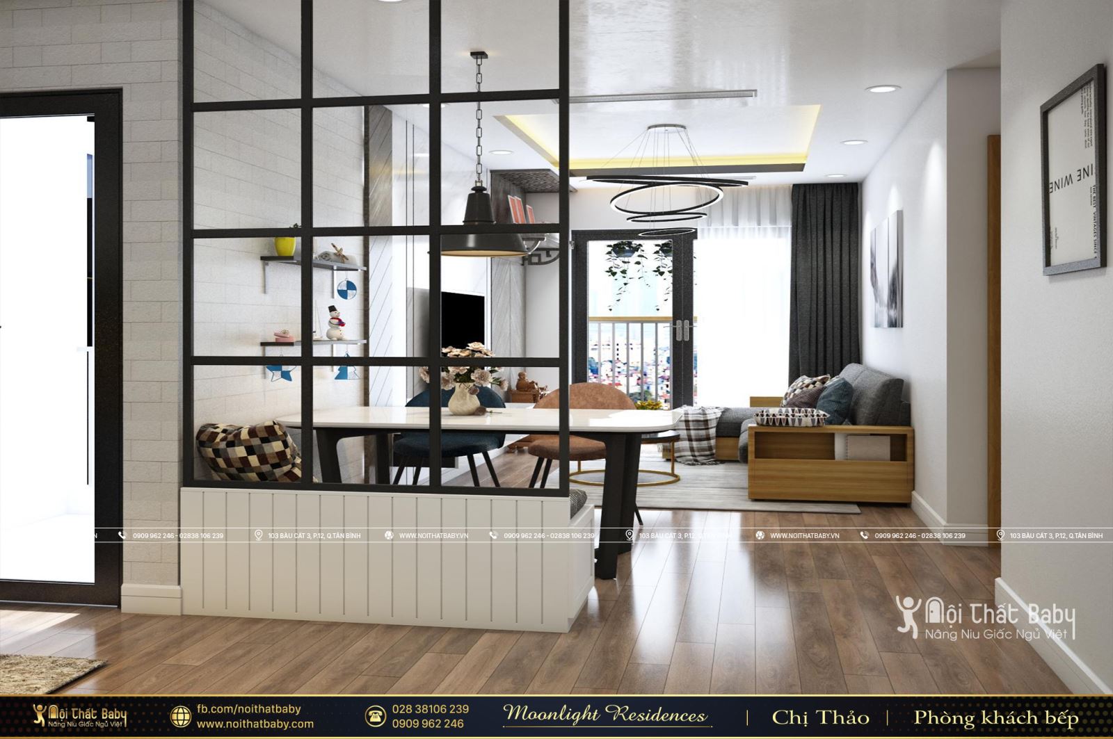 Tổng hợp các mẫu thiết kế nội thất chung cư Moonlight Residences