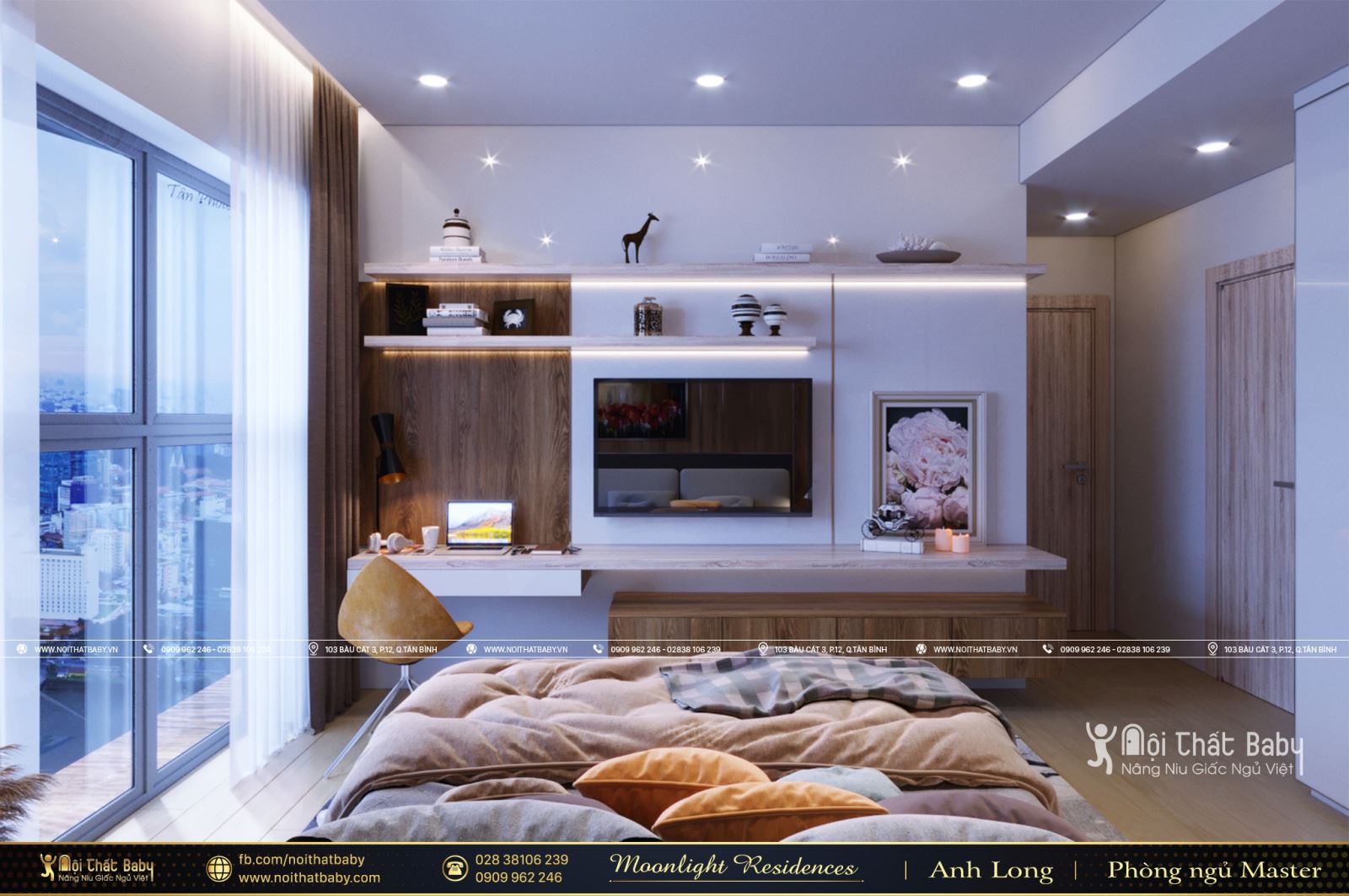 Tổng hợp các mẫu thiết kế nội thất chung cư Moonlight Residences