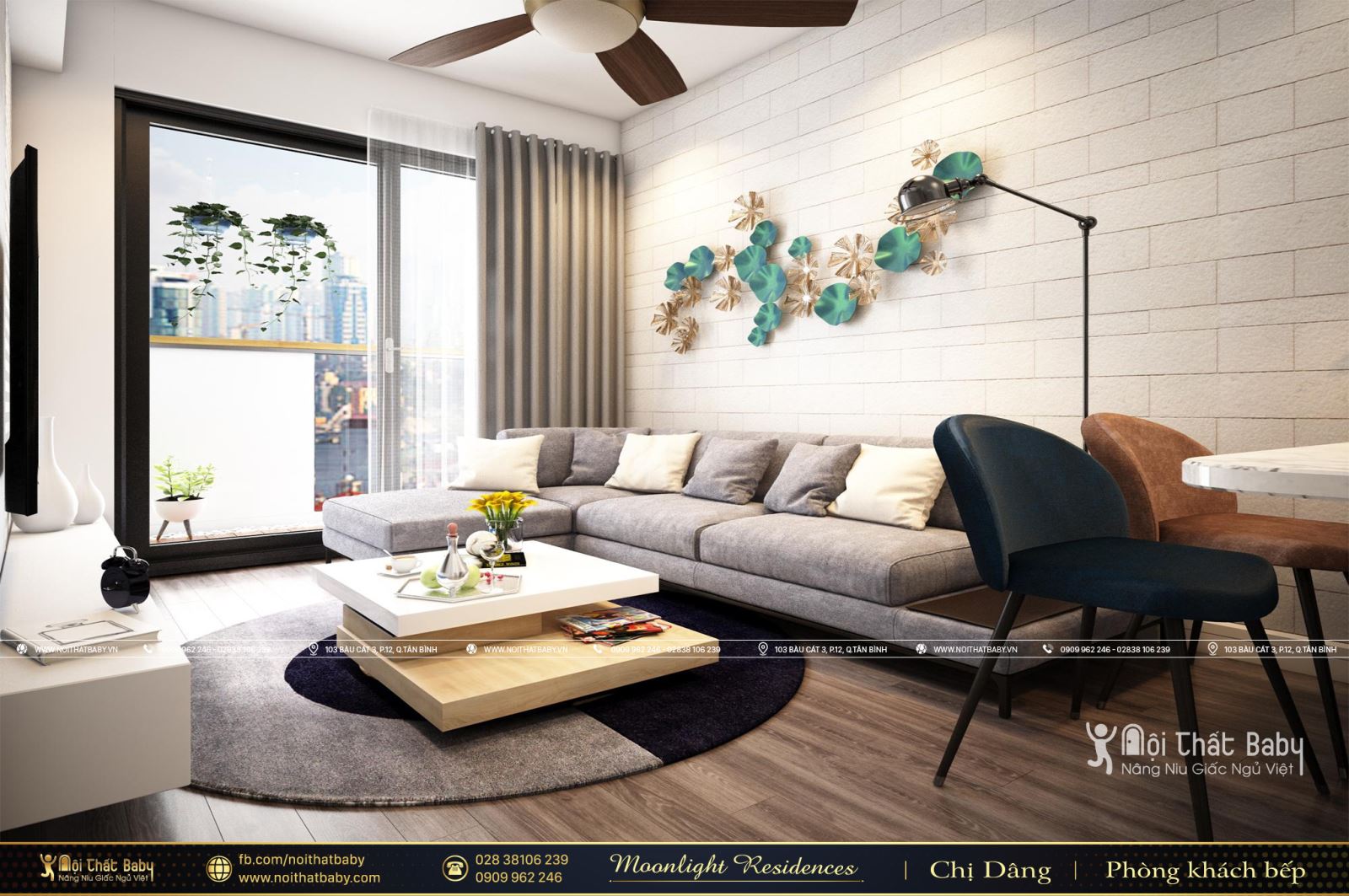 Tổng hợp các mẫu thiết kế nội thất chung cư Moonlight Residences