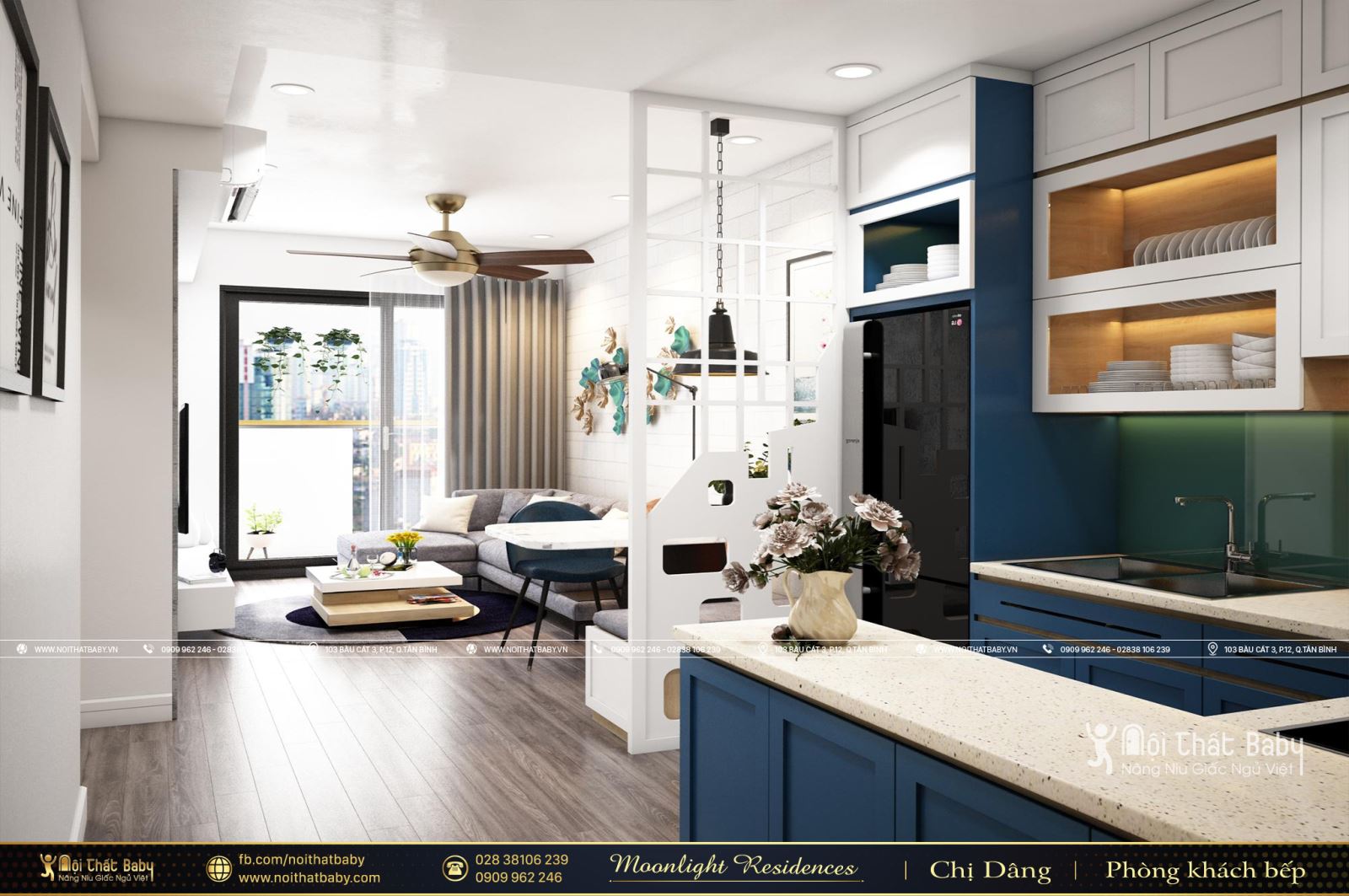 Tổng hợp các mẫu thiết kế nội thất chung cư Moonlight Residences