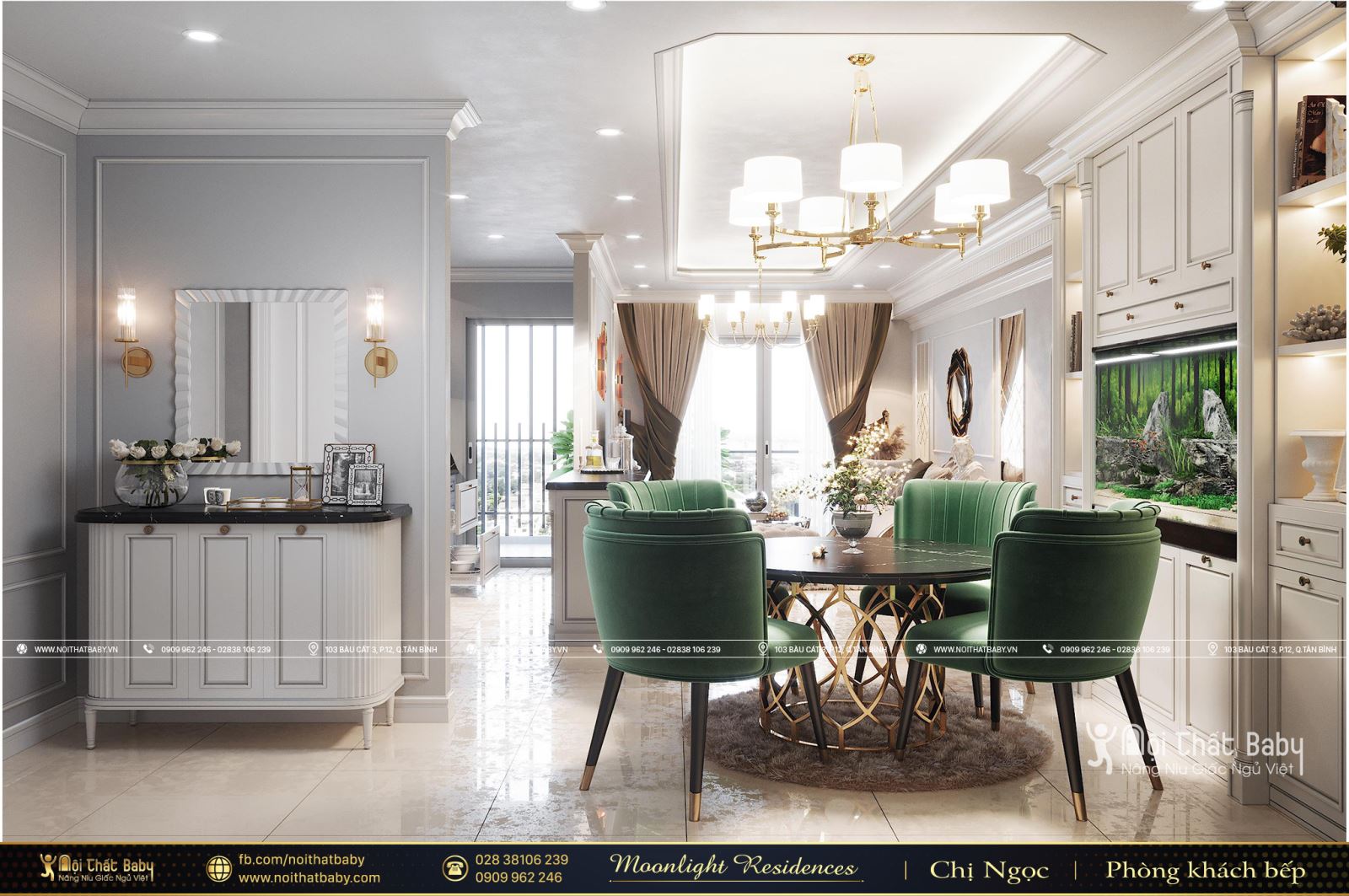 Tổng hợp các mẫu thiết kế nội thất chung cư Moonlight Residences