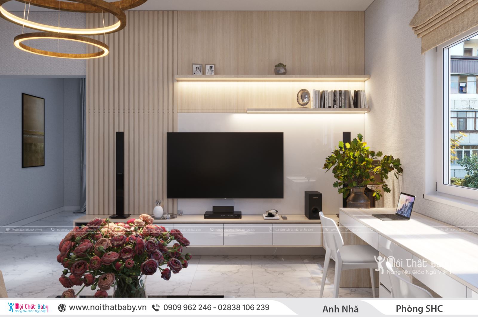 Thiết kế nội thất trọn gói nhà nguyên căn hiện đại