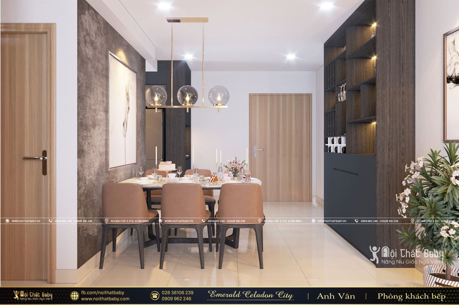 Khám phá nét đẹp hiện đại tại Emerald Celadon City 84m2