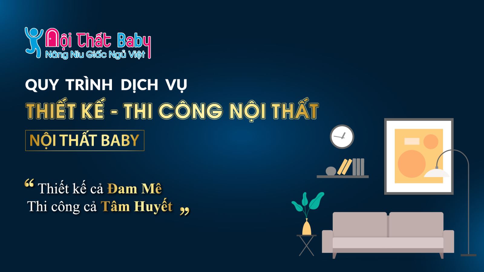 Quy trình dịch vụ Thiết Kế - Thi Công nội thất Nhà Bếp Xinh