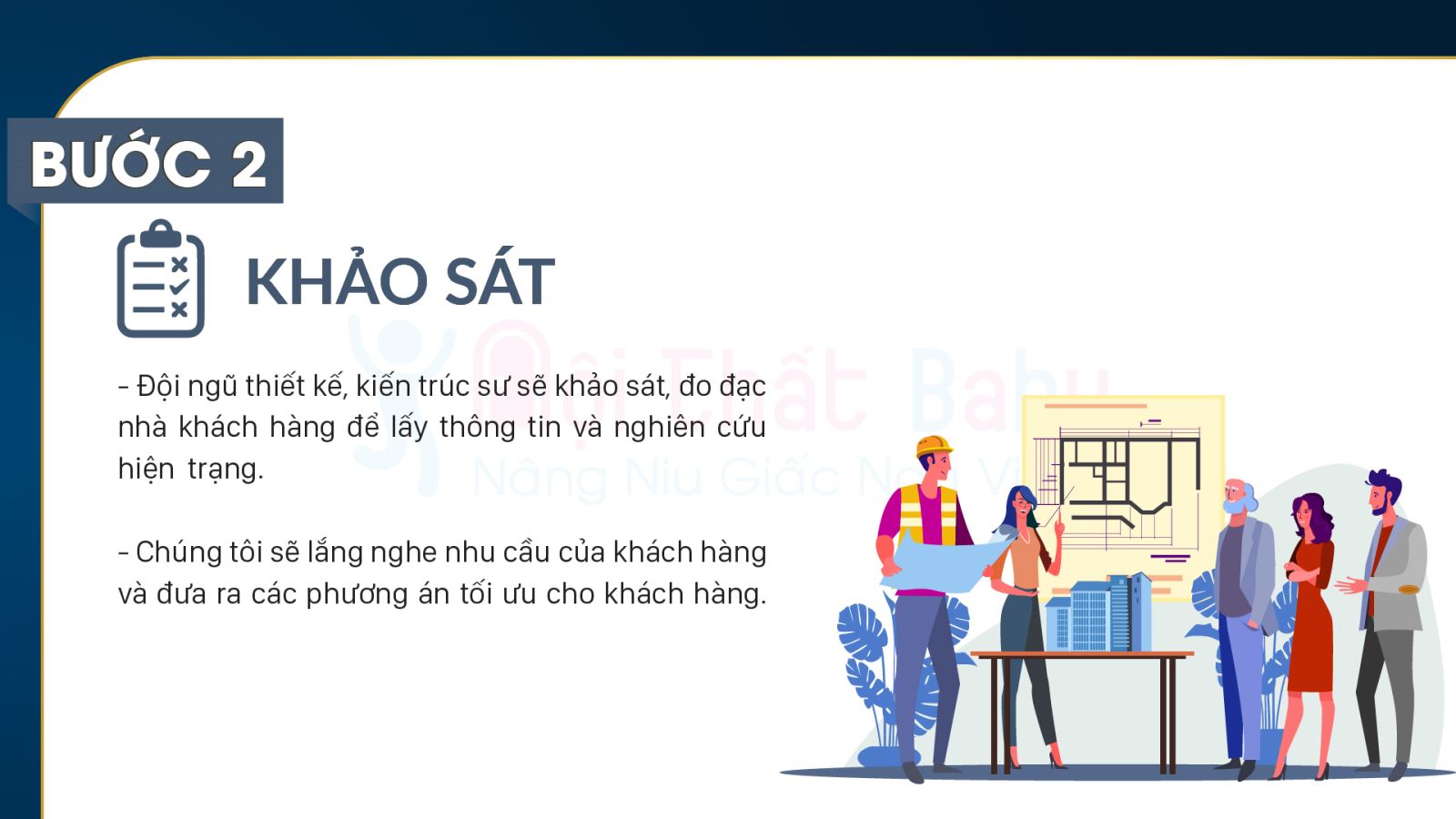 Quy trình dịch vụ Thiết Kế - Thi Công nội thất Nhà Bếp Xinh