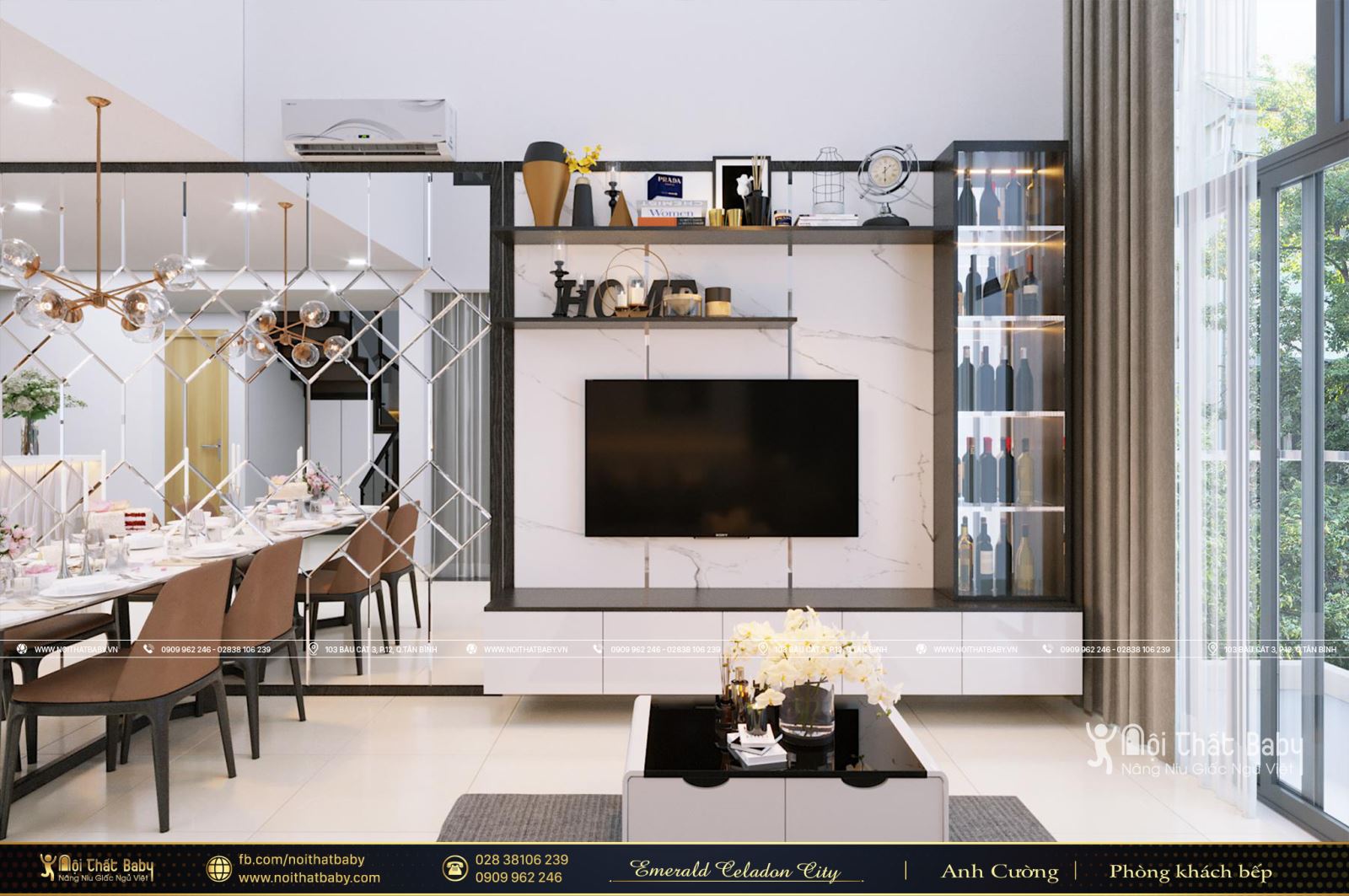 Tổng hợp các mẫu thiết kế nội thất Chung cư Emerald Celadon City