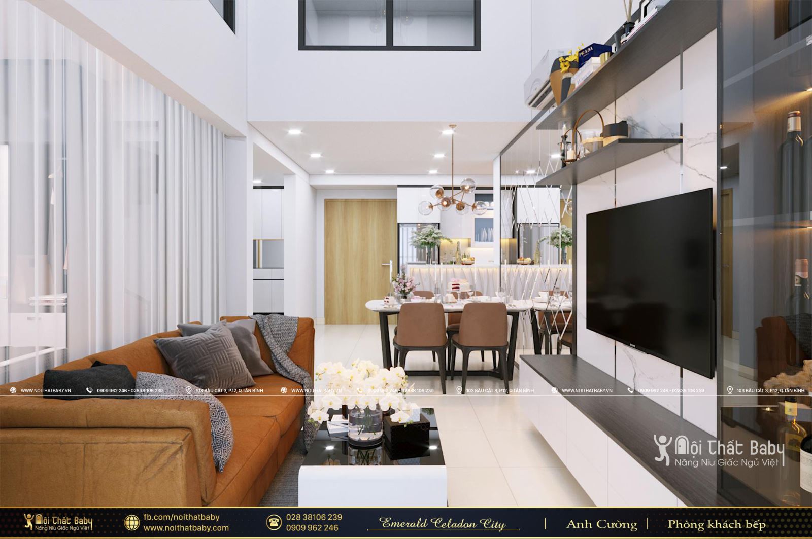 Tổng hợp các mẫu thiết kế nội thất Chung cư Emerald Celadon City