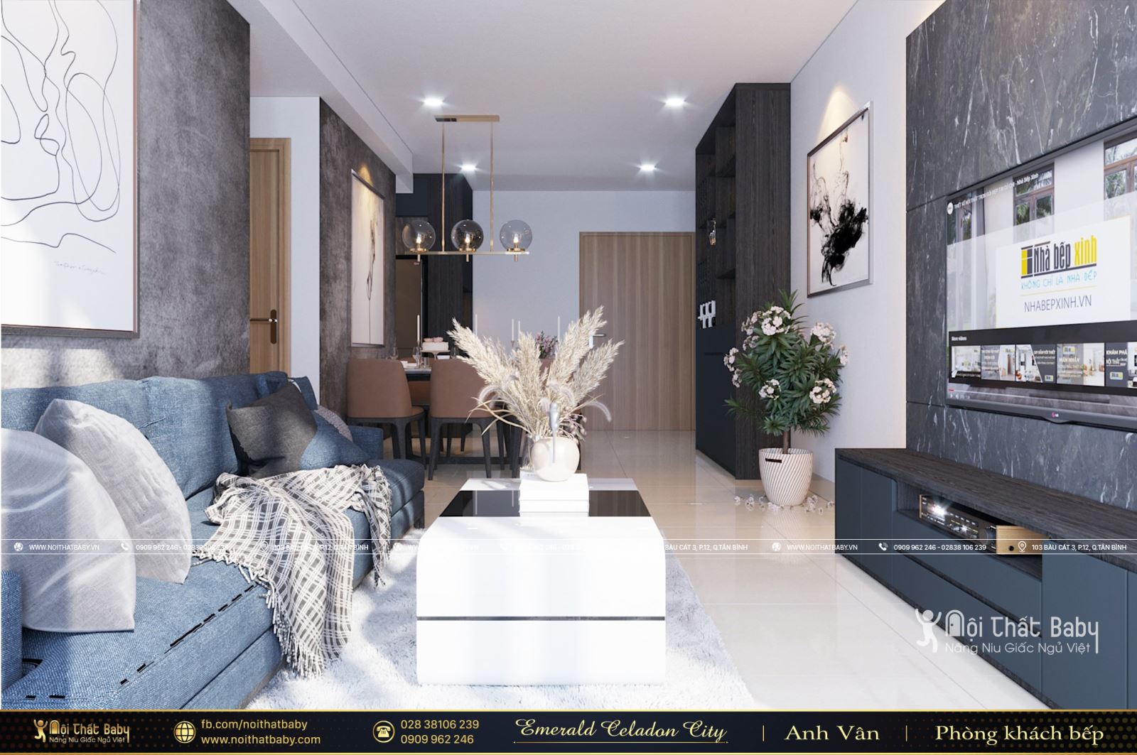 Tổng hợp các mẫu thiết kế nội thất Chung cư Emerald Celadon City