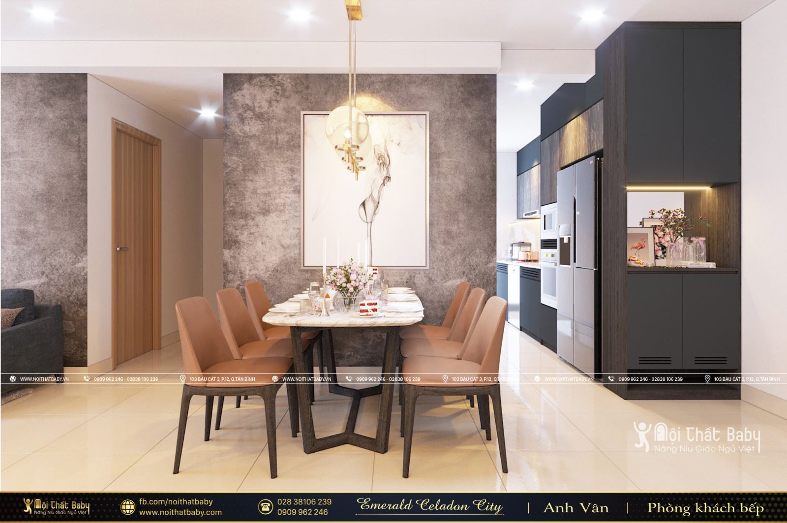Tổng hợp các mẫu thiết kế nội thất Chung cư Emerald Celadon City