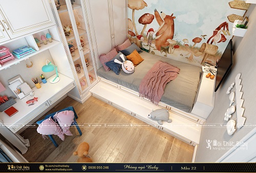 Thiết kế phòng ngủ bé gái đầy sáng tạo